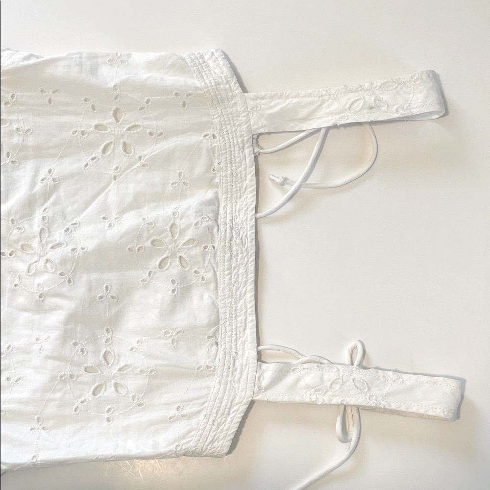 FREE PEOPLE Primavera Eyelet Midi Dress in White, size XS NEW - Picture 11 of 13